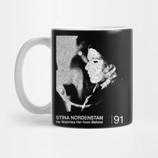 He Watches Her From Behind / Minimalist Graphic Artwork Design Mug